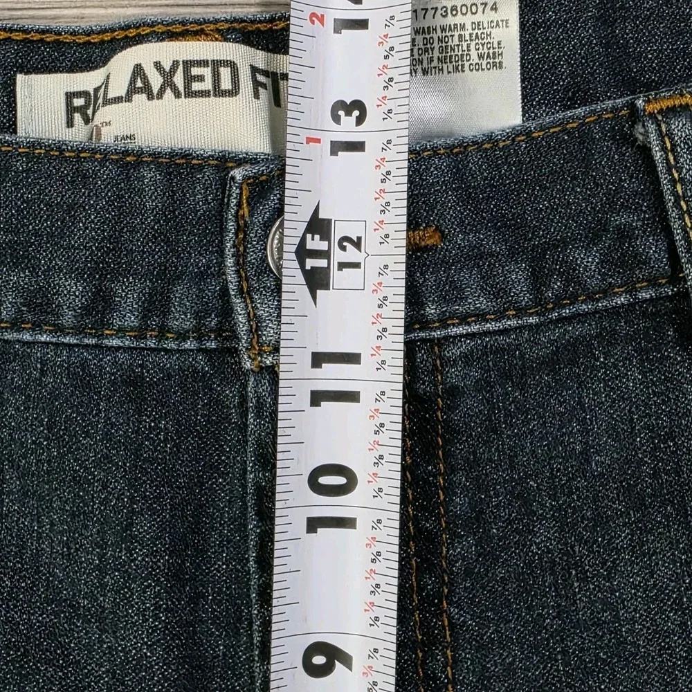 Levis 550 Jeans Men 36x34 Dark‎ Wash Blue Denim 5 Pocket Relaxed Cowboy 2000s